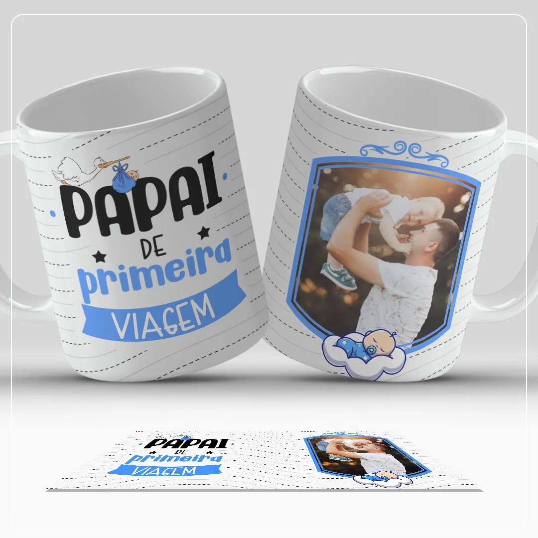 Caneca do dia dos Pais, vista 2 de 2. Amo meu Papai Peça personalizada feita à mão.